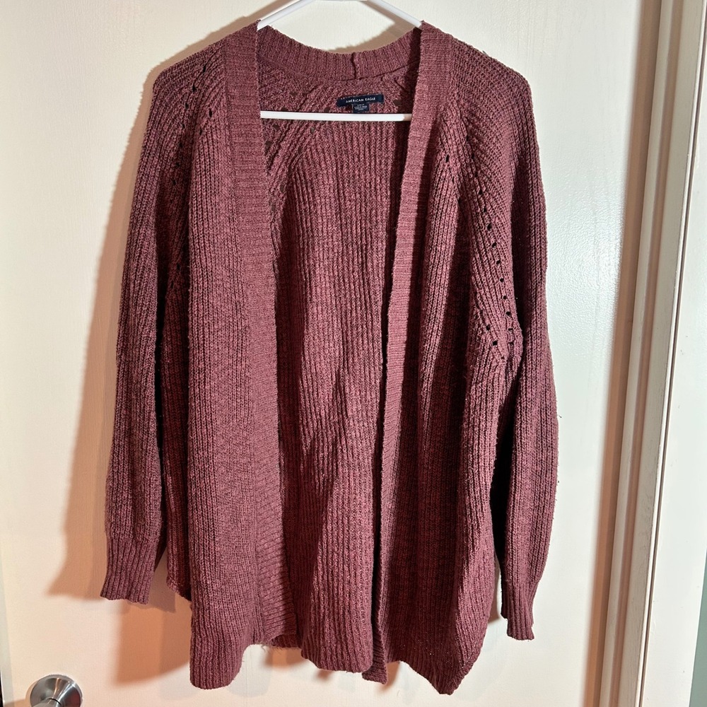 American Eagle Outfitters Cardigan Sweater‎ Womens Small S Knit Open Front